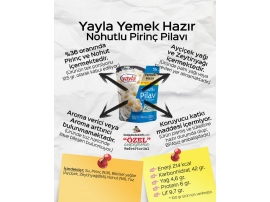 GIDA DEDEKTİFİNİN GÖZÜNDEN YAYLA YEMEK HAZIR NOHUTLU PİLAV