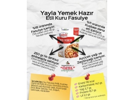 GIDA DEDEKTİFİ’NİN GÖZÜNDEN YAYLA YEMEK HAZIR ETLİ KURU FASULYE