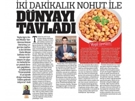 İKİ DAKİKALIK NOHUT İLE DÜNYAYI TAVLADI