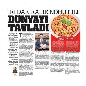 İKİ DAKİKALIK NOHUT İLE DÜNYAYI TAVLADI