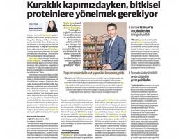 KURAKLIK KAPIMIZDAYKEN, BİTKİSEL PROTEİNLERE YÖNELMEK GEREKİYOR