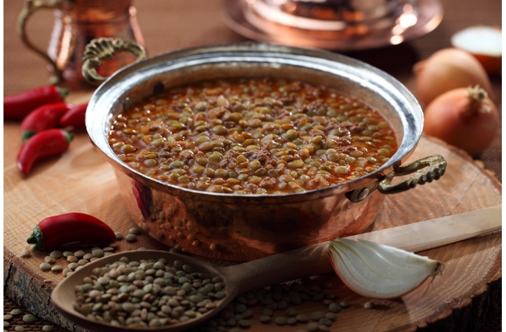 KIYMALI YEŞİL MERCİMEK