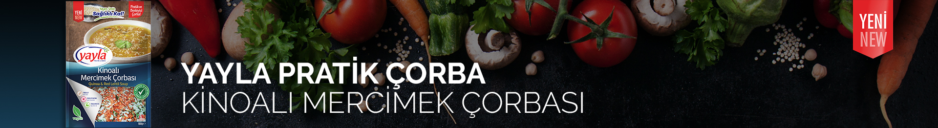 KİNOALI MERCİMEK ÇORBASI