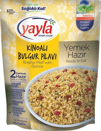 KİNOALI BULGUR PİLAVI