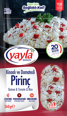 KİNOALI VE DOMATESLİ PİRİNÇ