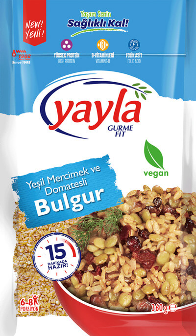 YEŞİL MERCİMEKLİ DOMATESLİ BULGUR